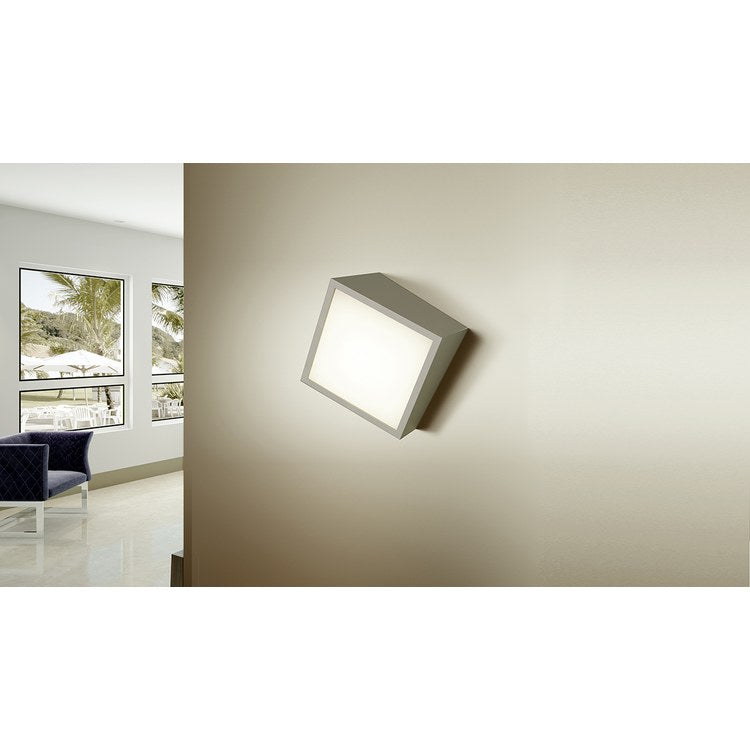 Zeta Single-Light LED Wall Sconce - Satin Nickel - Image 3