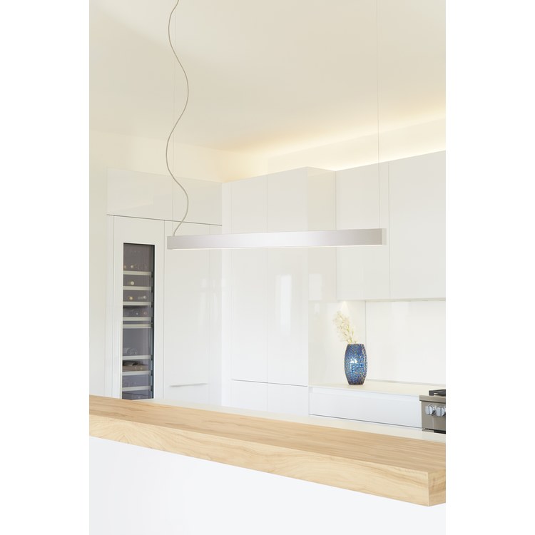 Zepp Two-Light 50" LED Linear Pendant - Satin Nickel - Image 3