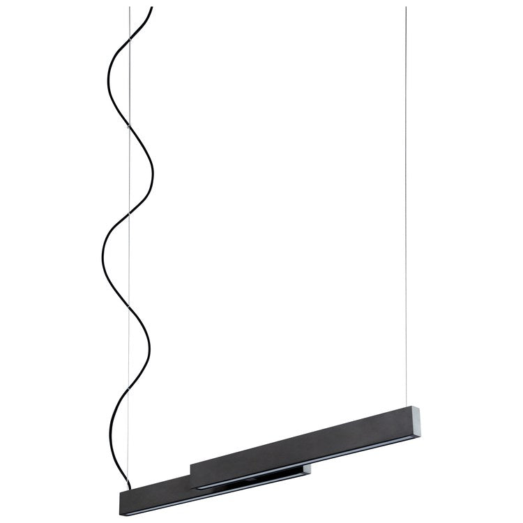 Klone Two-Light 40″ Linear Pendant – Black
