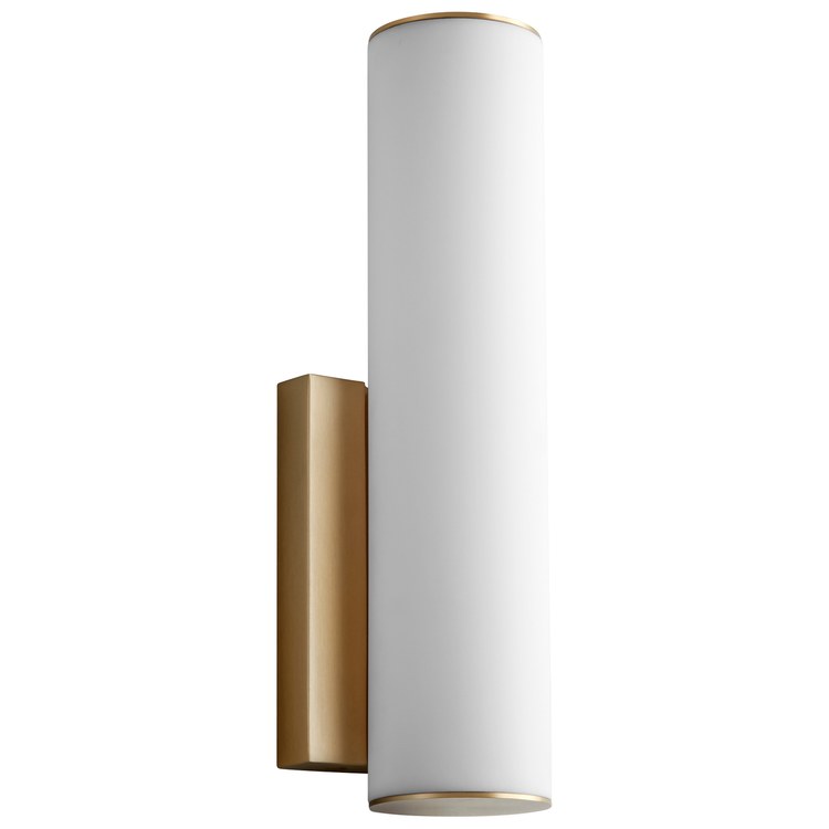 Fugit Single-Light 12" Wall Sconce - Aged Brass - Image 1