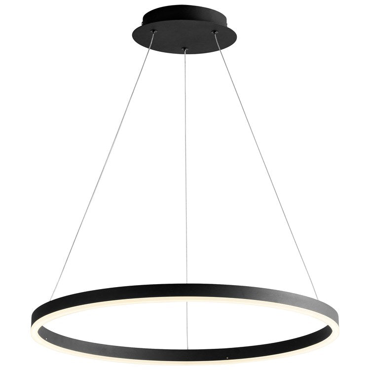 Circulo Single-Light 24" Pendant - Black - Image 2