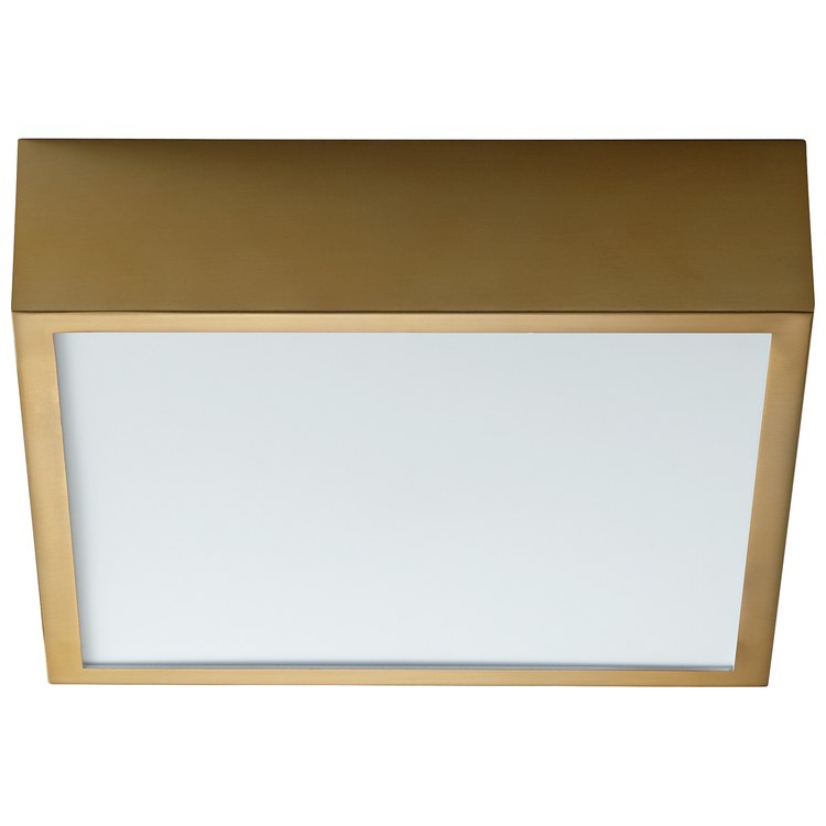 Pyxis Single-Light LED Large Flush Mount Ceiling Fixture/Wall Sconce - Aged Brass - Image 1
