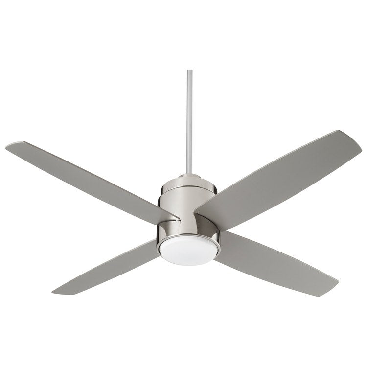 Oslo 52" Four-Blade Ceiling Fan - Polished Nickel - Image 1