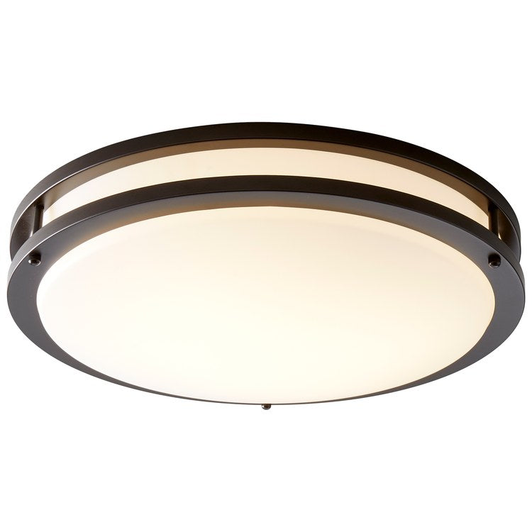 Oracle Two-Light LED Flush Mount Ceiling Fixture - Oiled Bronze - Image 2