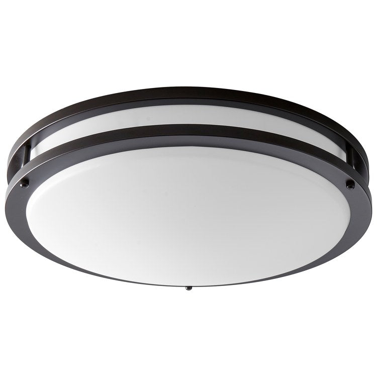 Oracle Two-Light LED Flush Mount Ceiling Fixture - Oiled Bronze - Image 1