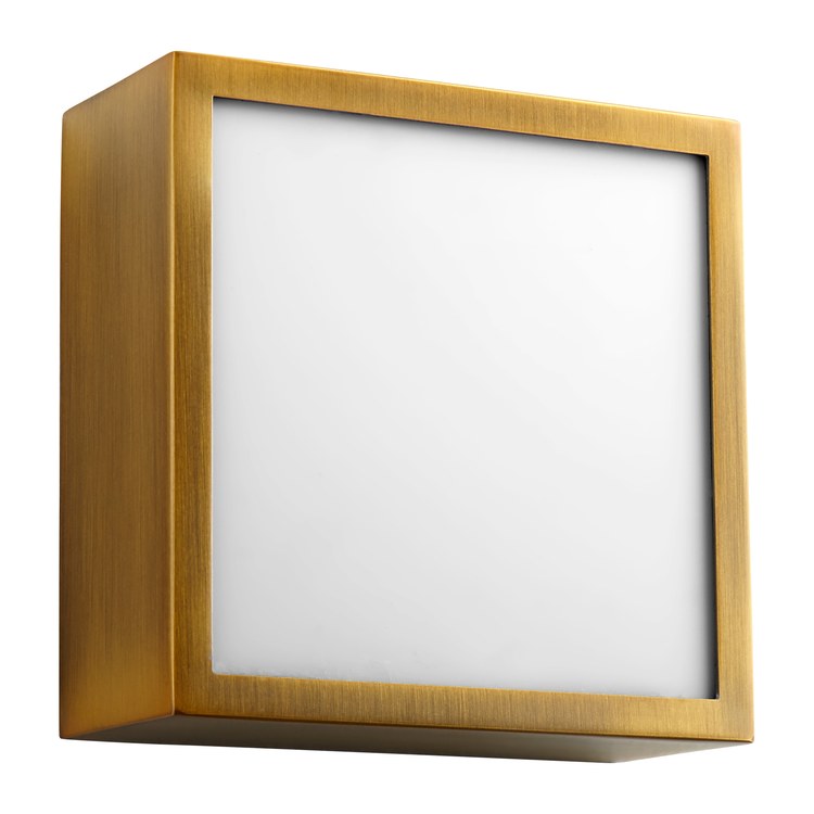 Pyxis Single-Light LED Small Flush Mount Ceiling Fixture/Wall Sconce - Aged Brass - Image 2