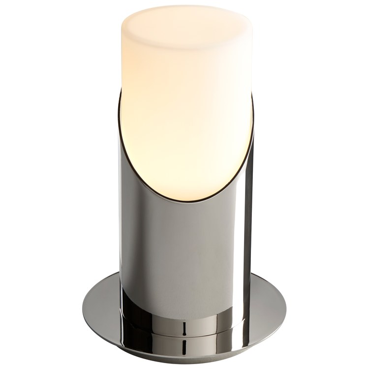 Ellipse Single-Light Large Flush Mount Ceiling Fixture with Glass Shade - Polished Chrome - Image 2