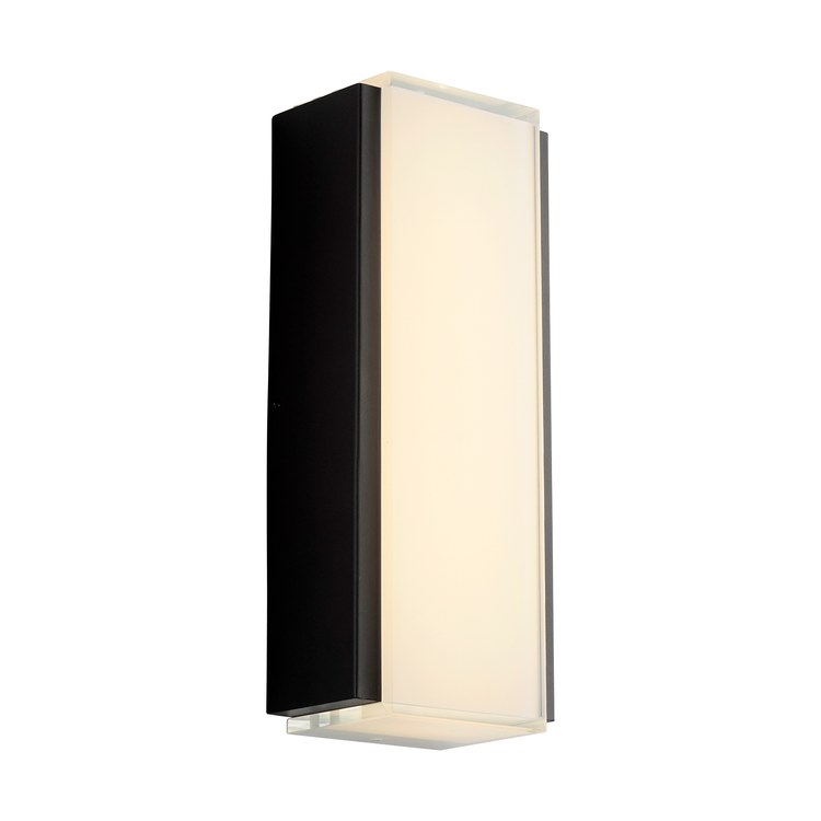 Helio Single-Light Large Outdoor Wall Sconce - Black - Image 2