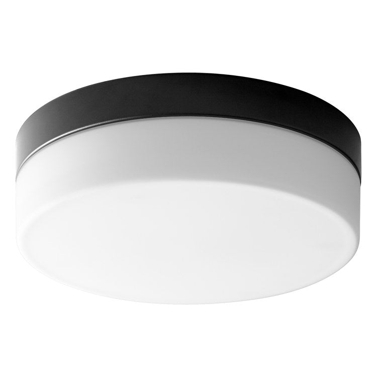 Zuni Single-Light 11.25" LED Flush Mount Ceiling Fixture - Black - Image 1