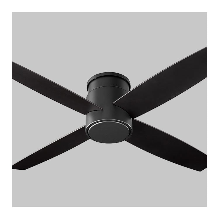 Oslo 52" Four-Blade Hugger Ceiling Fan - Noir - Image 1