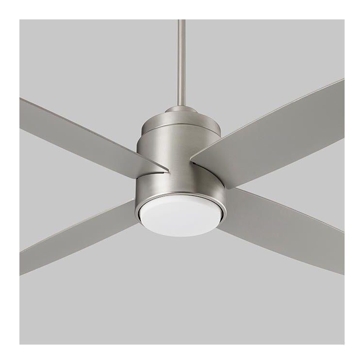 Oslo 52" Four-Blade Ceiling Fan - Satin Nickel - Image 1