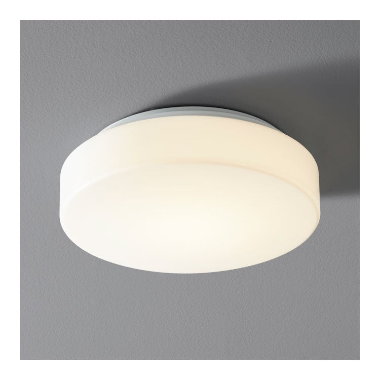Rhythm Single-Light 10" LED Flush Mount Ceiling Fixture - White - Image 1