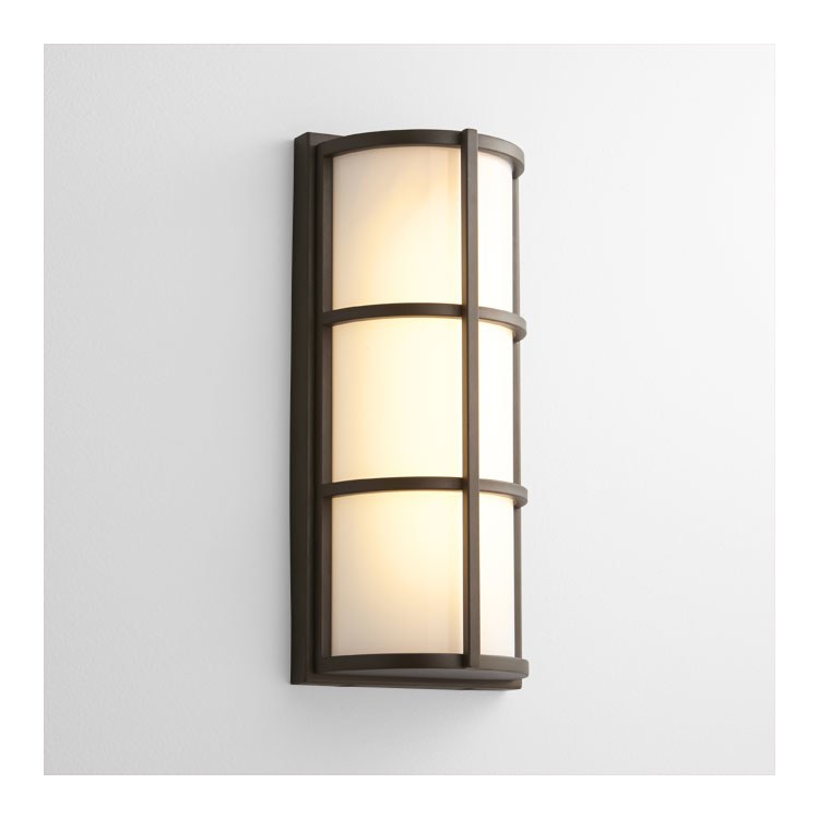 Leda Single-Light LED Outdoor Wall Sconce - Oiled Bronze - Image 1