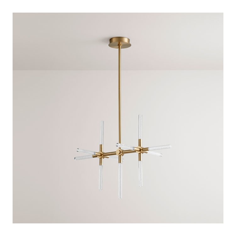Tali Eleven-Light LED Chandelier – Aged Brass