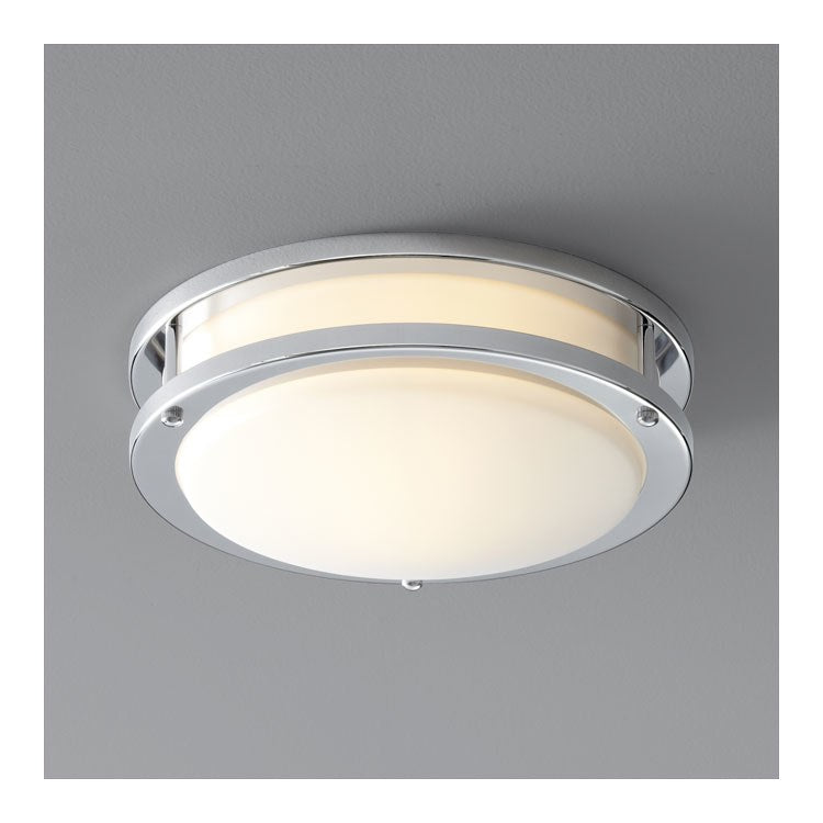 Oracle Single-Light LED 10.5" Flush Mount Ceiling Fixture - Polished Chrome - Image 1
