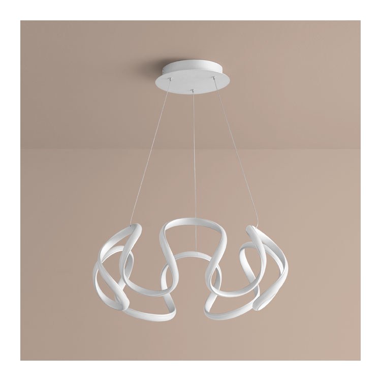Cirro Single-Light 22″ Chandelier – Silver Graphite