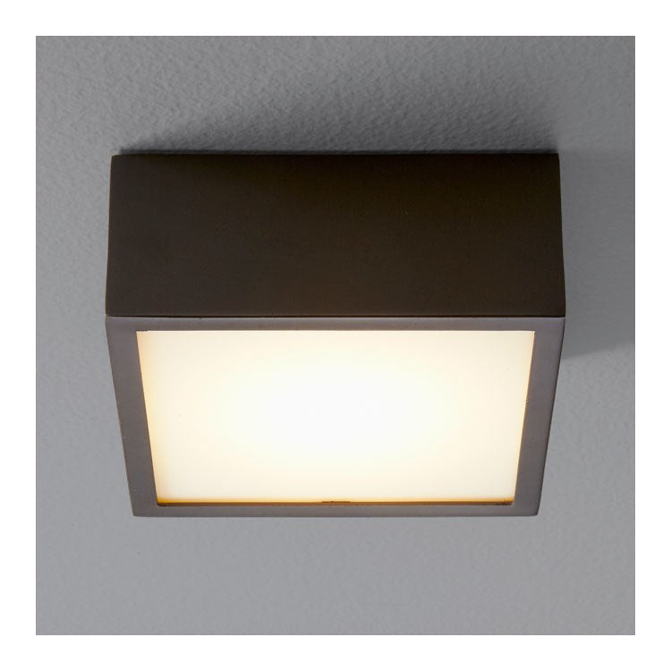 Pyxis Single-Light LED Small Flush Mount Ceiling Fixture/Wall Sconce - Oiled Bronze - Image 1