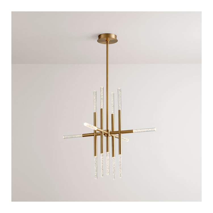 Moxy Thirteen-Light LED Chandelier - Aged Brass - Image 1