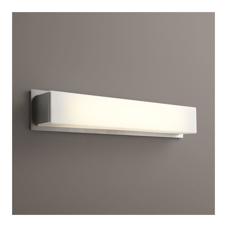 Fuse Two-Light 26" LED Bathroom Vanity Fixture - Satin Nickel - Image 1