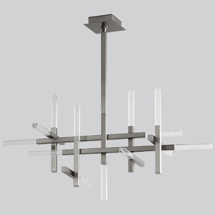 Atlantis Thirteen-Light Chandelier - Satin Nickel - Image 1