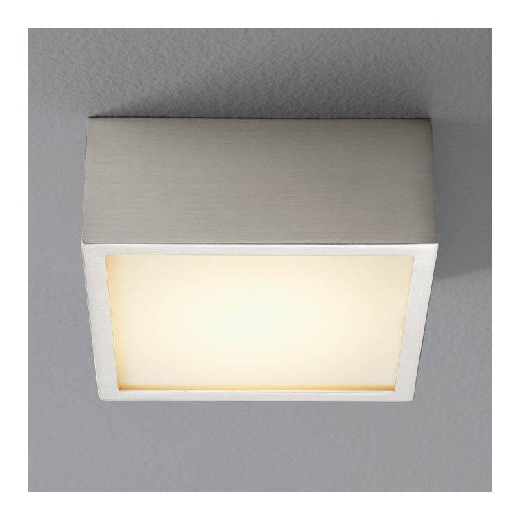 Pyxis Single-Light LED Small Flush Mount Ceiling Fixture/Wall Sconce - Satin Nickel - Image 1