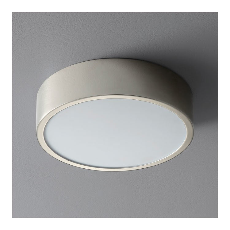 Peepers Single-Light 10" Flush Mount Ceiling Fixture - Polished Nickel - Image 1