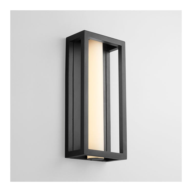 Aperto Single-Light Large Outdoor Wall Sconce – Black