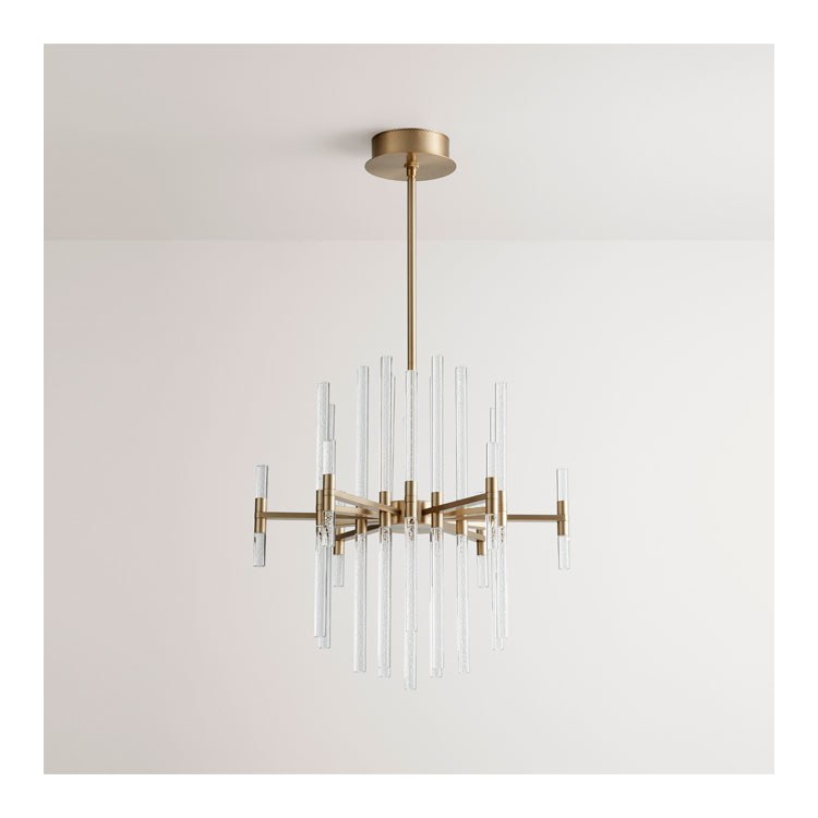 Miro Thirty-Seven-Light LED Chandelier - Aged Brass - Image 1