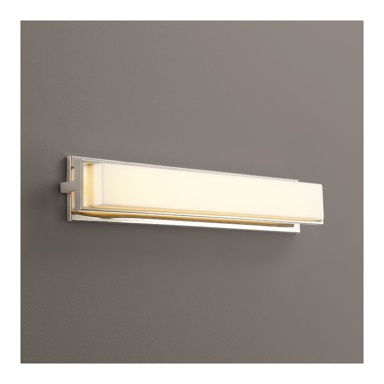 Plato Single-Light LED 26" Bathroom Vanity Fixture - Polished Nickel - Image 1