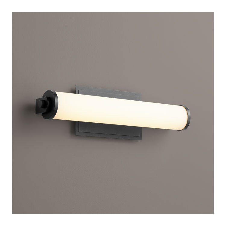 Tempus Single-Light 19" LED Bathroom Vanity Fixture - Black - Image 1