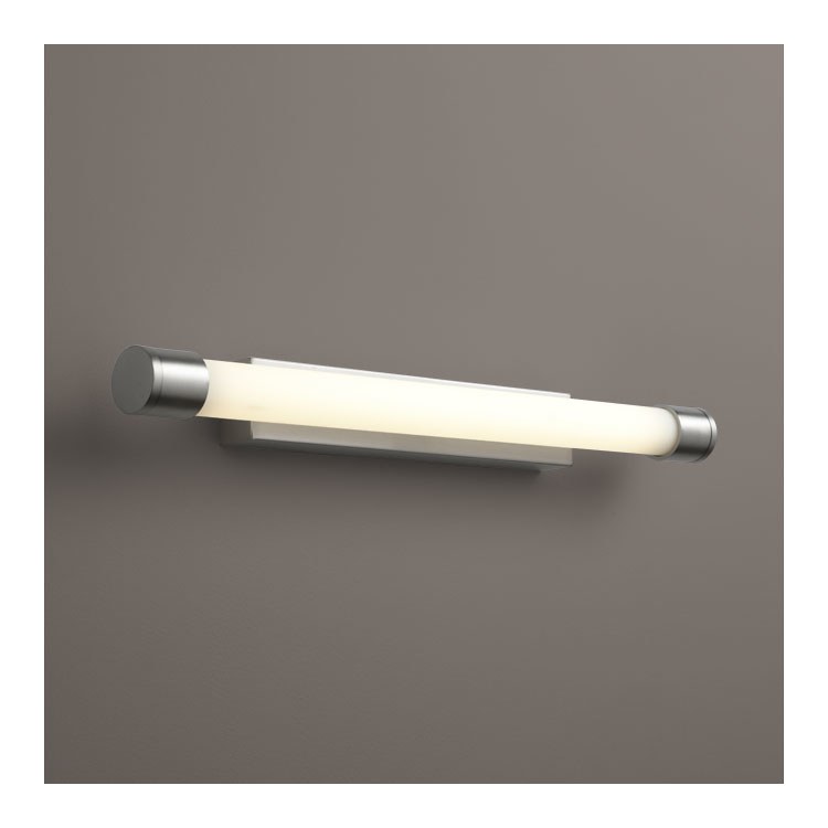 Zenith Single-Light LED Bathroom Vanity Fixture - Satin Nickel - Image 1