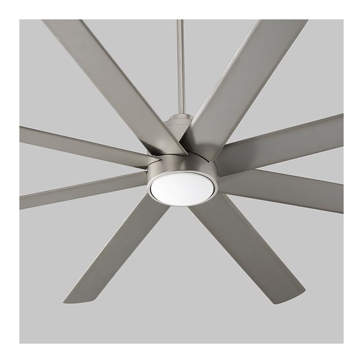 Cosmo 70″ Eight-Blade Ceiling Fan – Satin Nickel
