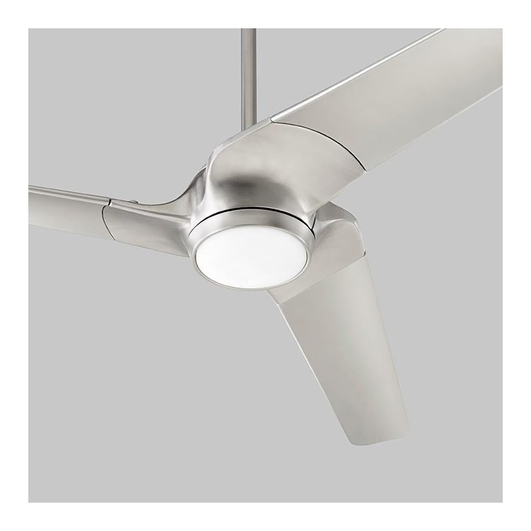 Sol 52″ Three-Blade Fan – Satin Nickel
