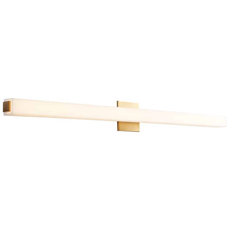 Adelphi Two-Light 46" LED Bathroom Vanity Fixture - Aged Brass - Image 2