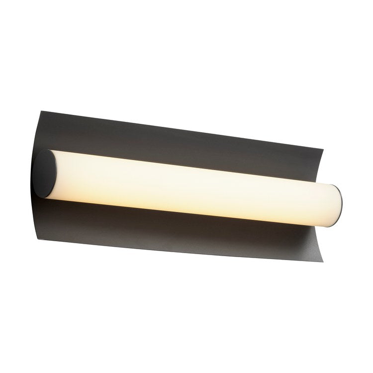 Wave Single-Light 18" LED Bathroom Vanity Fixture - Black - Image 2
