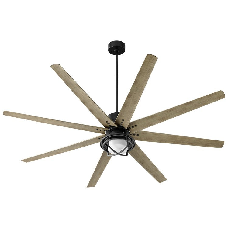 Fleet Single-Light LED Ceiling Fan Cage Light Kit - Black - Image 3