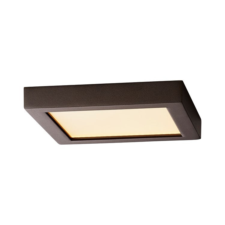 Altair Single-Light 7" LED Square Flush Mount Ceiling Fixture - Oiled Bronze - Image 2