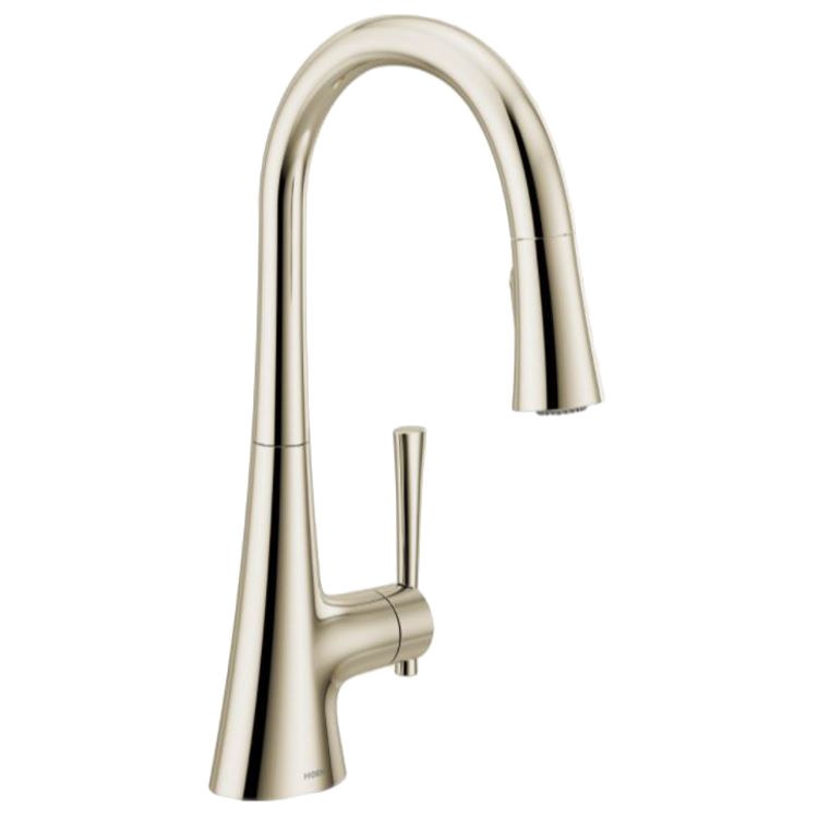 Kitchen Faucet Kurv 1 Lever ADA Spot Resist Stainless Pull Down 1.5 Gallons per Minute - Image 1