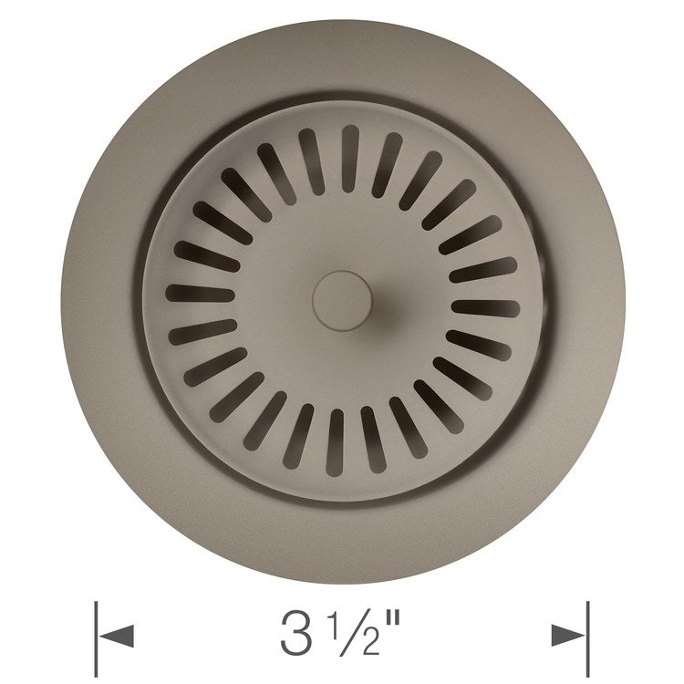 Drain Assembly Basket Strainer Truffle Stainless Steel for Drains with 3-1/2IN Connection - Image 2
