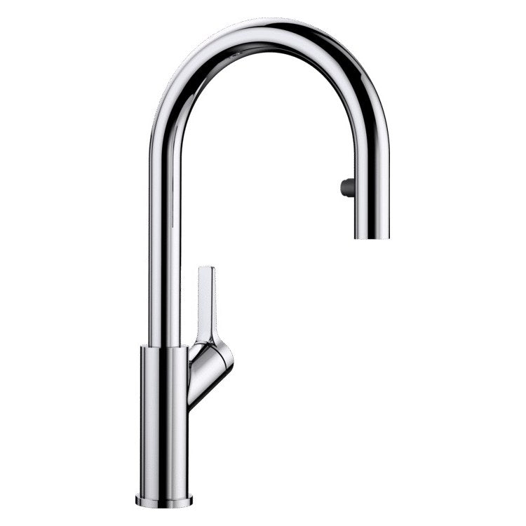 Kitchen Faucet Urbena 1 Lever CALGreen Chrome Pull Down 2 Function Gooseneck 360 DEG Swivel 1 Hole 1.5 Gallons per Minute - Image 1