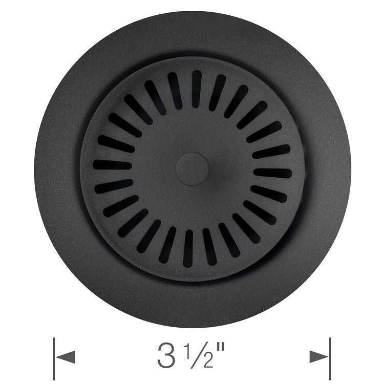 Drain Assembly Basket Strainer Anthracite Stainless Steel for Drains with 3-1/2IN Connection - Image 2