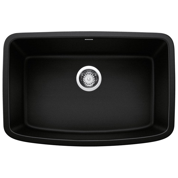 Kitchen Sink Valea 27 x 18 Inch Single Bowl Single Coal Black Undermount Rectangle - Image 1