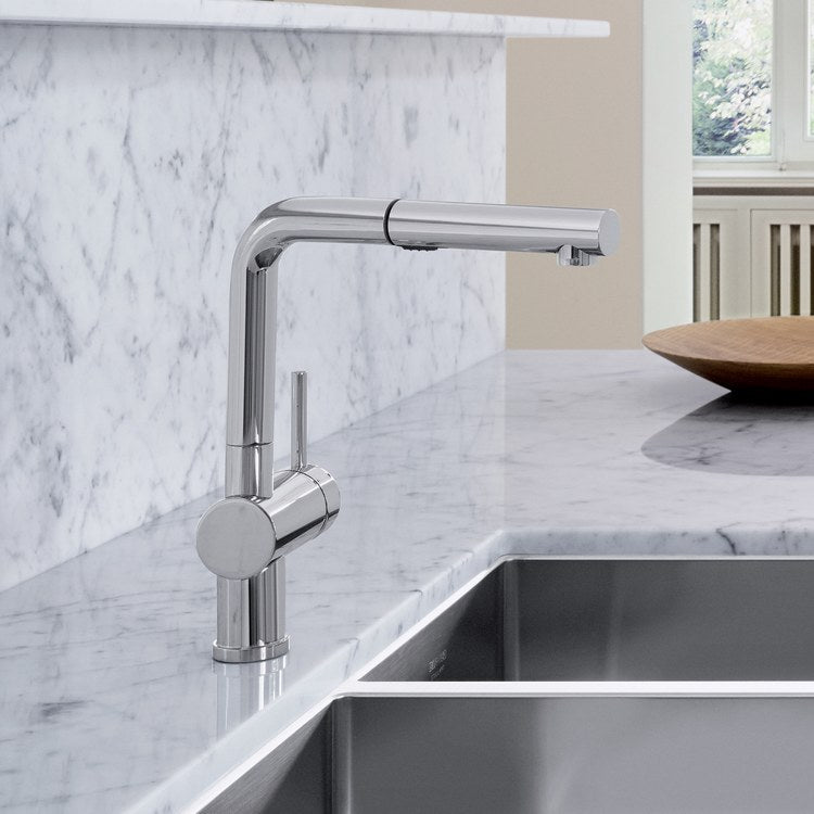 Kitchen Faucet Linus 1 Lever CALGreen Chrome Pull-Out 2 Function 160 DEG Swivel 1 Hole 1.5 Gallons per Minute - Image 3