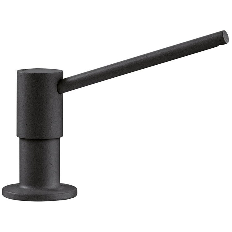 Soap Dispenser Torre Anthracite Deck Mount Plastic Brass Pump 10 Fluid Ounce - Image 1