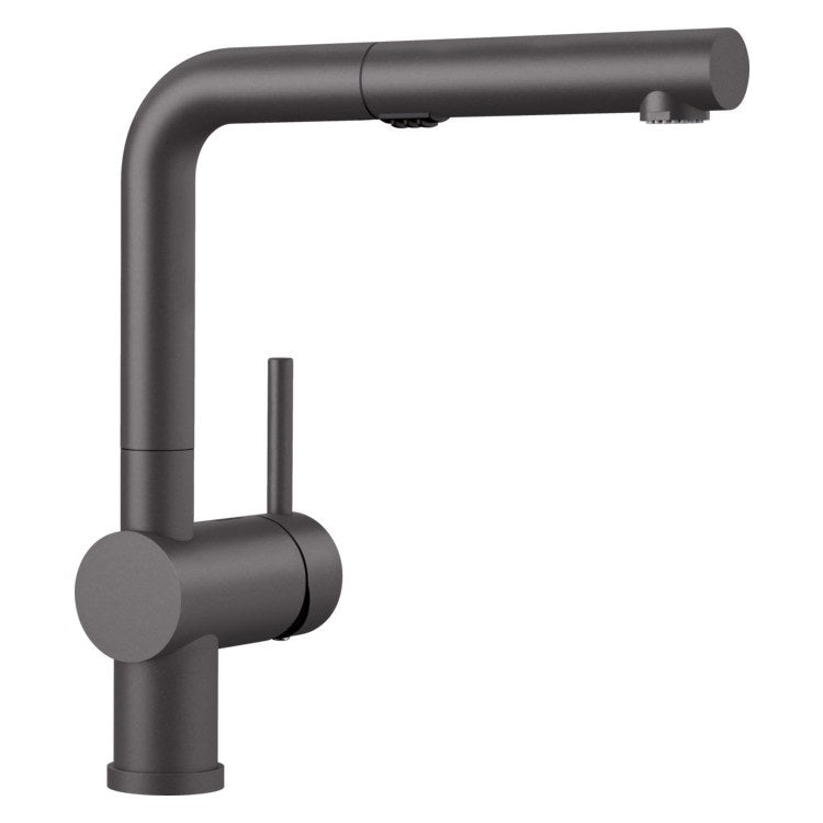 Kitchen Faucet Linus 1 Lever CALGreen Cinder Pull-Out 2 Function 160 DEG Swivel 1 Hole 1.5 Gallons per Minute - Image 1