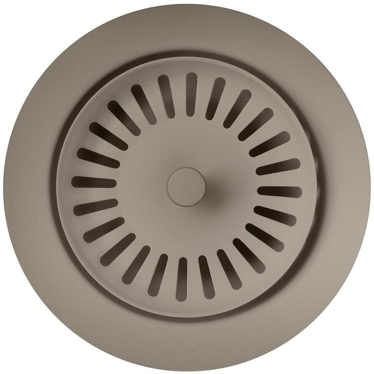 Disposal Flange Decorative Truffle 3-1/2 Inch Stainless Steel for Drains with 3-1/2 Inch Connection 4-1/2 Inch - Image 1