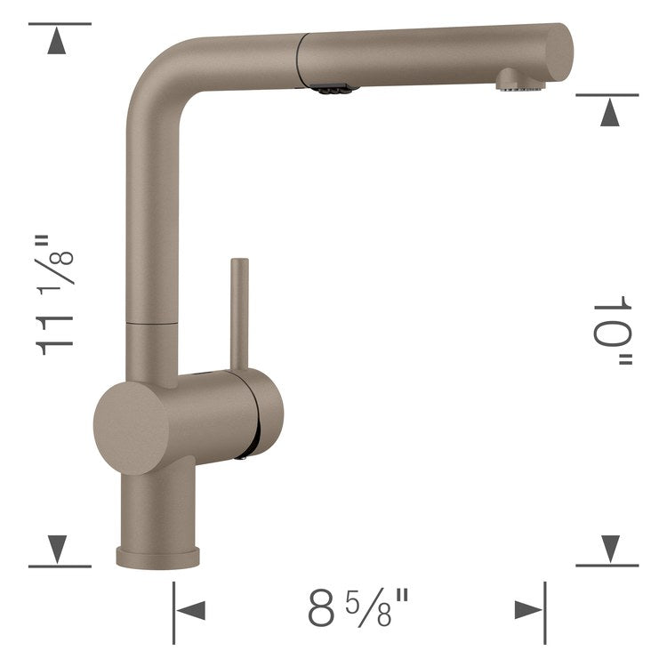Kitchen Faucet Linus 1 Lever CALGreen Truffle Pull-Out 2 Function 160 DEG Swivel 1 Hole 1.5 Gallons per Minute - Image 2