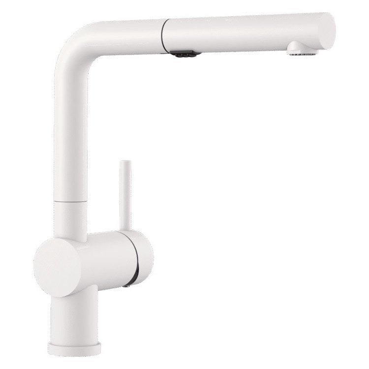 Kitchen Faucet Linus 1 Lever CALGreen White Pull-Out 2 Function 160 DEG Swivel 1 Hole 1.5 Gallons per Minute - Image 1