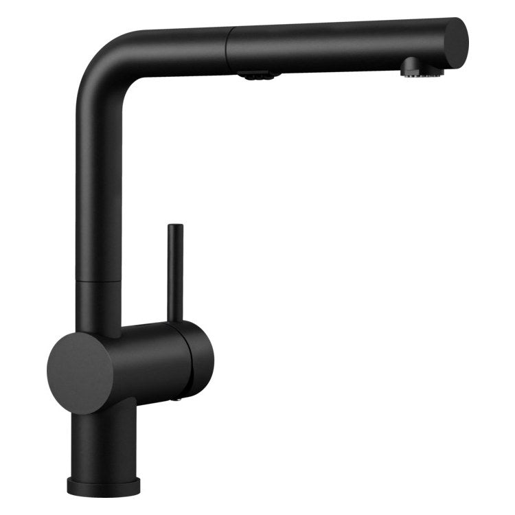 Kitchen Faucet Linus 1 Lever CALGreen Coal Black Pull-Out 2 Function 160 DEG Swivel 1 Hole 1.5 Gallons per Minute - Image 1