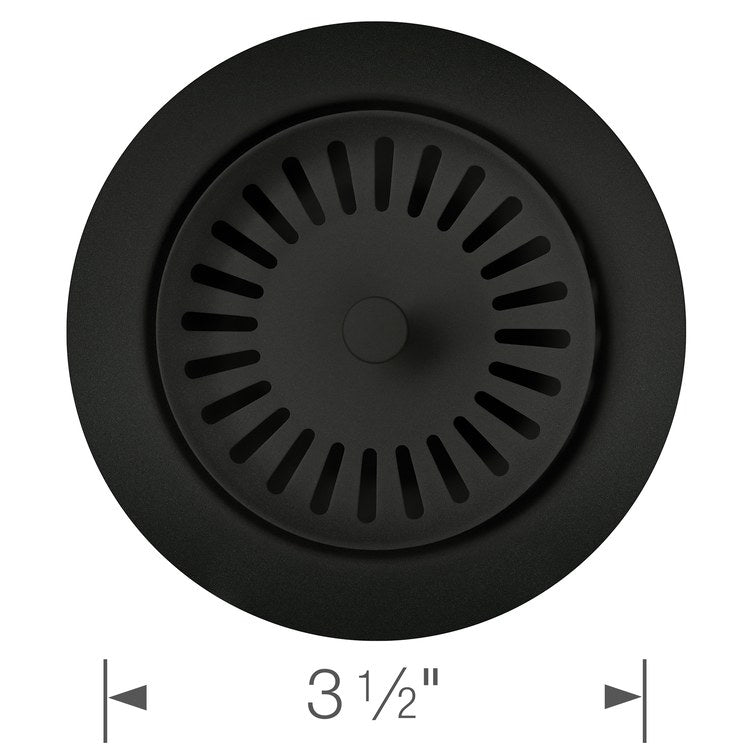 Disposal Flange Decorative Coal Black 3-1/2 Inch Stainless Steel for Drains with 3-1/2 Inch Connection 3-7/8 Inch - Image 2